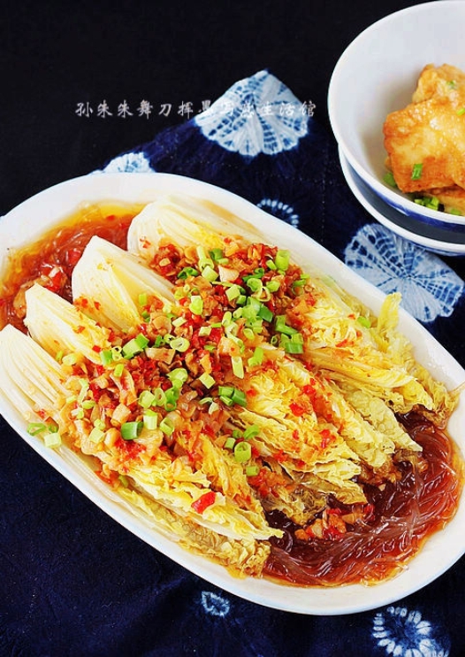 蒜蓉粉丝娃娃菜的做法