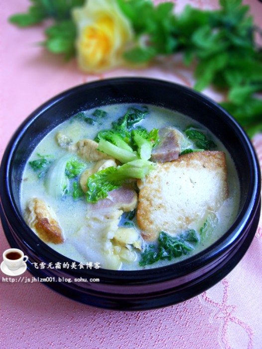 咸肉炖豆腐的做法