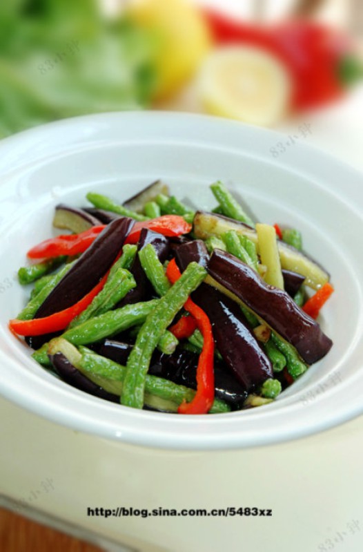 茄子烧豆角的做法