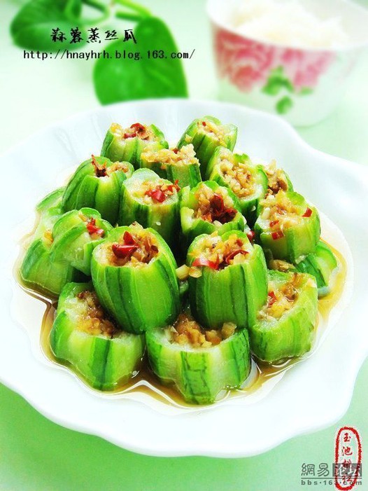 蒜蓉蒸丝瓜的做法