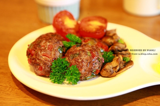 彩椒牛肉饼的做法