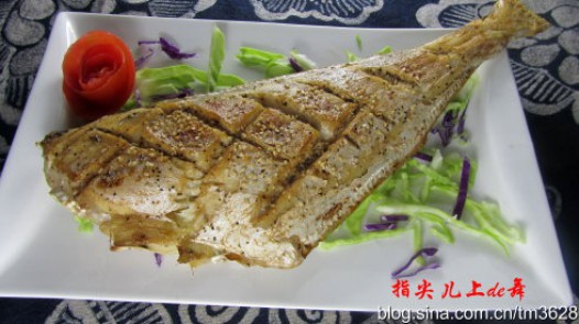 焦香烤鱼的做法
