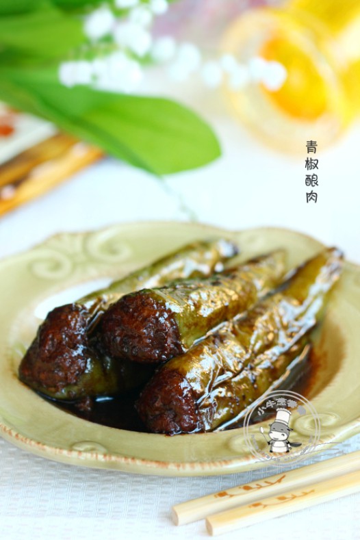 青椒酿肉的做法