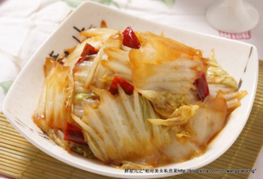 醋溜大白菜的做法