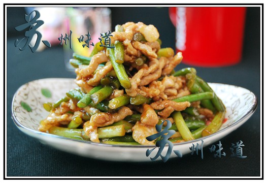 蒜苗炒肉丝的做法