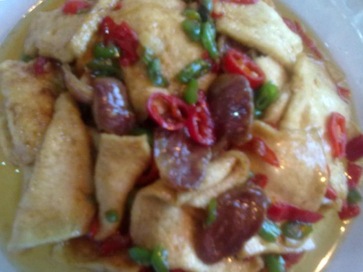 腊味千页豆腐的做法