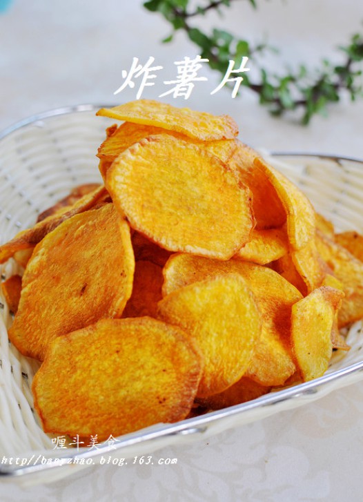 炸薯片的做法