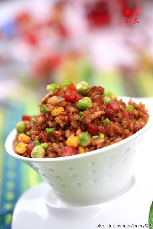 腊味酱油炒饭的做法