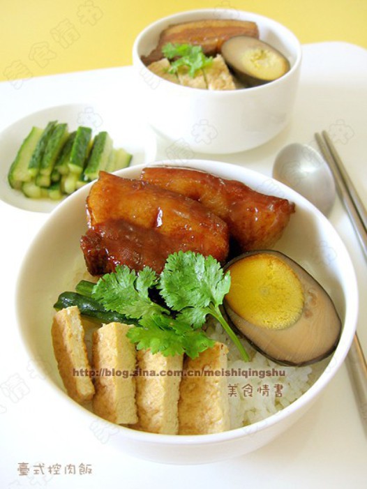台式控肉卤蛋饭的做法