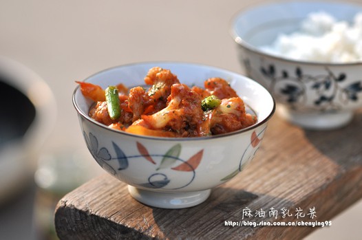 麻油南乳花菜的做法