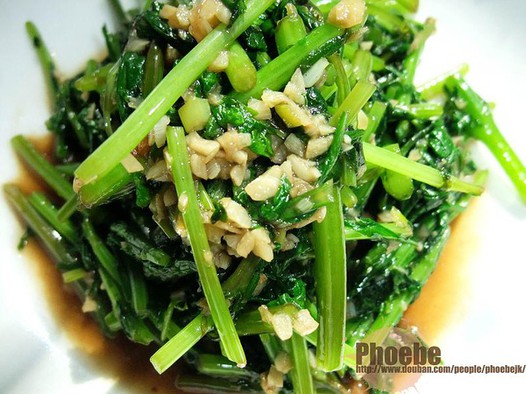 清炒茼蒿的做法