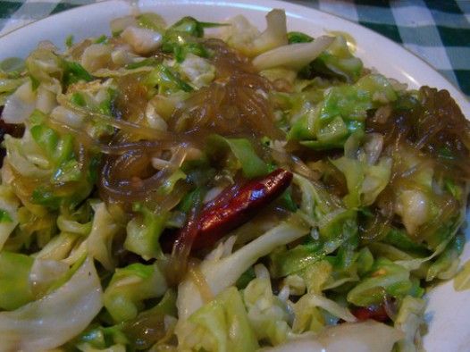 粉丝圆白菜的做法