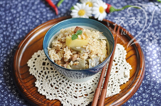 土豆豆角焖饭的做法