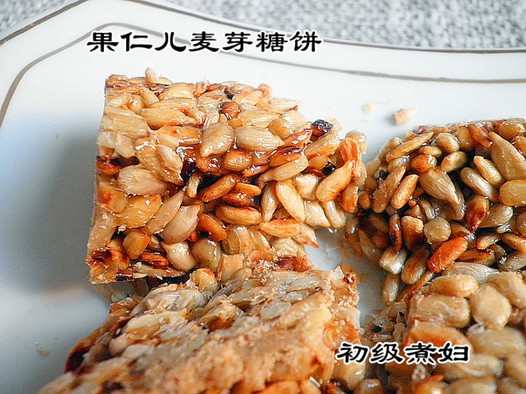 果仁麦芽糖饼的做法