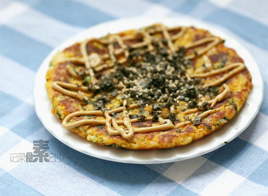 豆渣蔬菜饼的做法