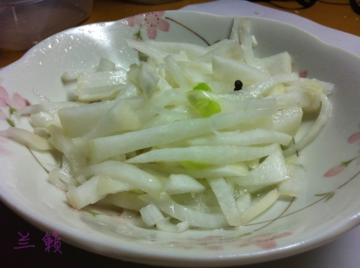 脆脆腌白萝卜的做法