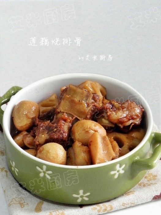 莲藕烧排骨的做法
