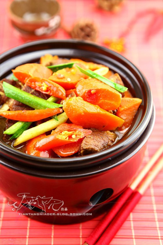 羊肉胡萝卜小锅仔的做法