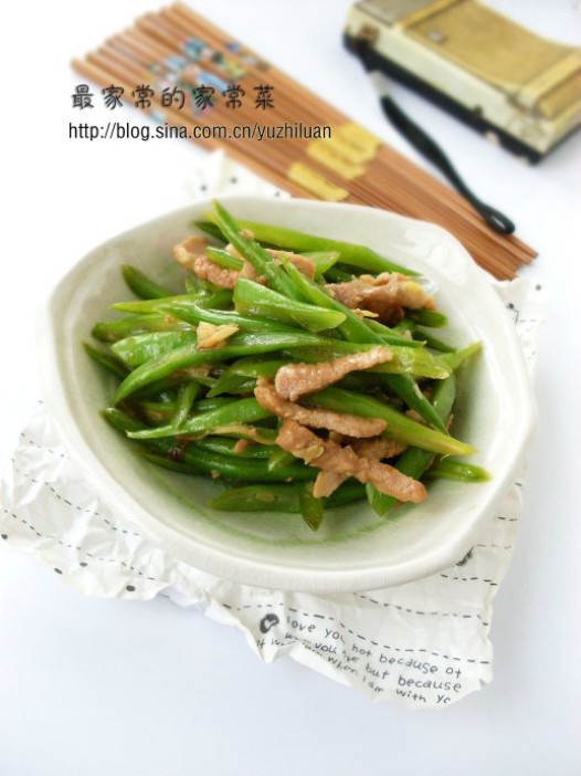 豆角炒肉的做法