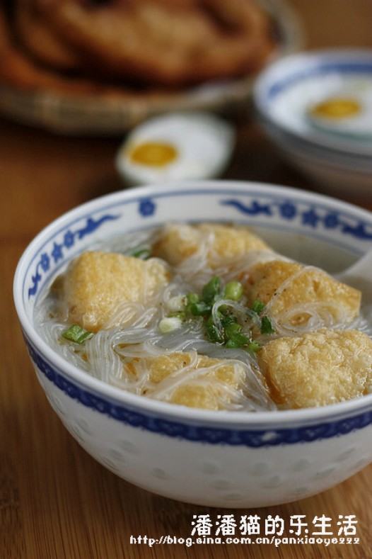 油豆腐粉丝汤的做法