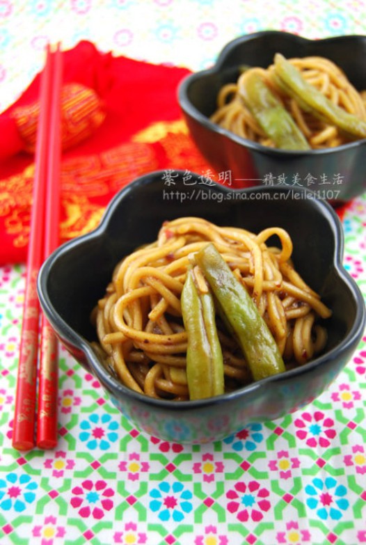 豆角焖面的做法
