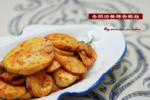 冬阴功酱烤杏鲍菇的做法