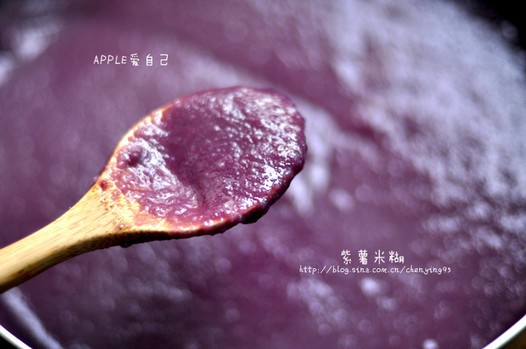 紫薯米糊的做法