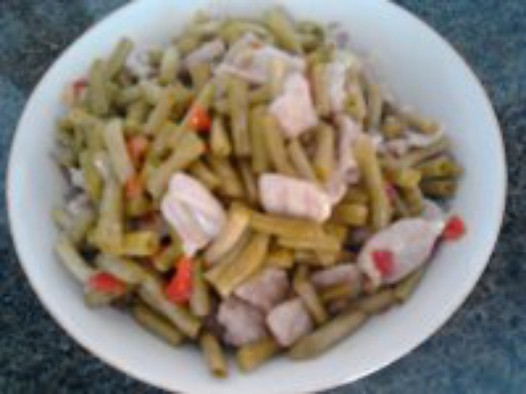 酸豆角炒肉片的做法