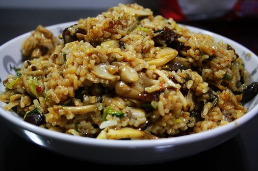 简易版蘑菇烩饭的做法