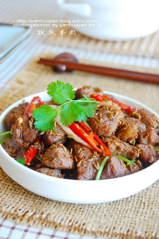 孜然羊肉的做法