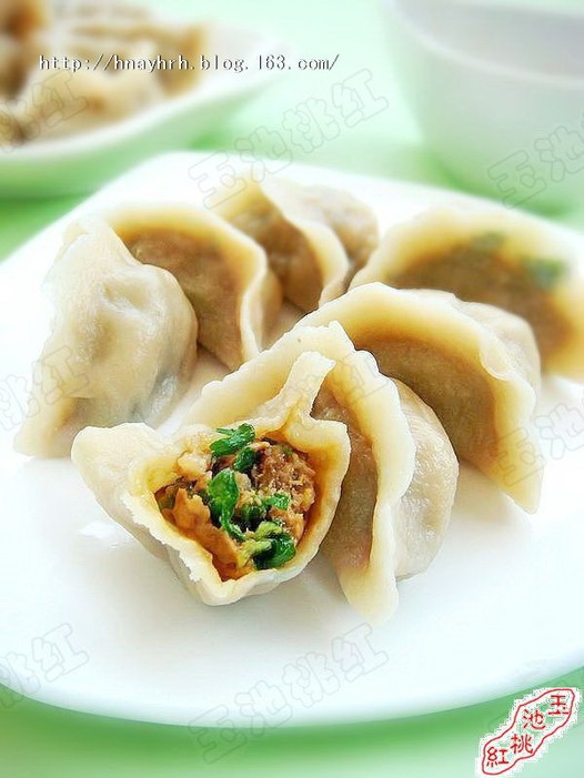 香菜猪肉饺子的做法