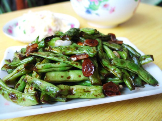素炒扁豆(豆角、四季豆)的做法