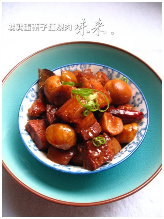 鹌鹑蛋栗子红烧肉的做法