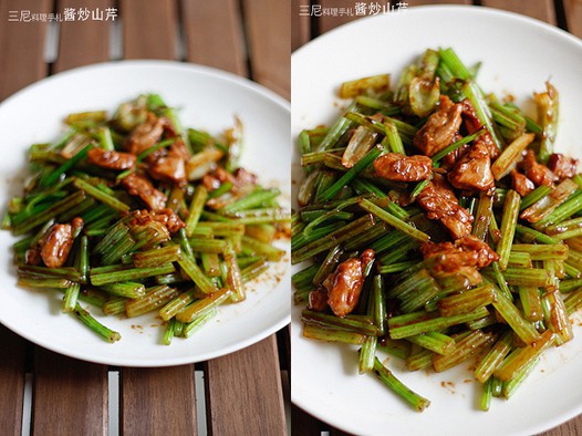 芹菜炒肉的做法