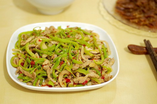 青椒肉丝的做法