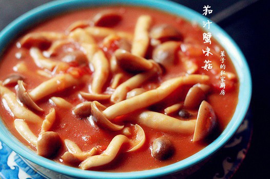 茄汁蟹味菇的做法