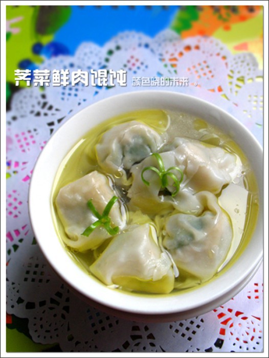 荠菜鲜肉馄饨的做法