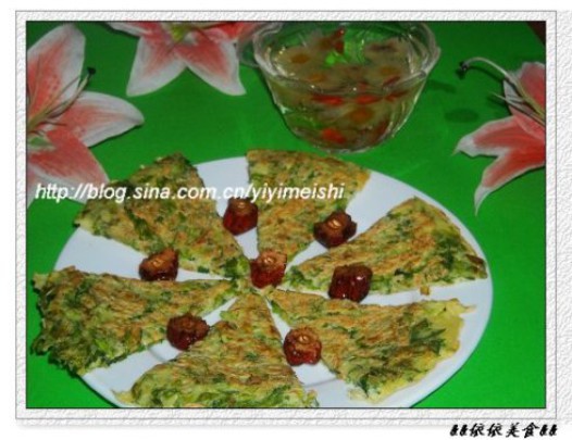 芹菜叶煎饼的做法