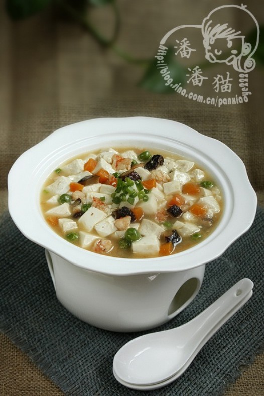 五彩豆腐羹的做法