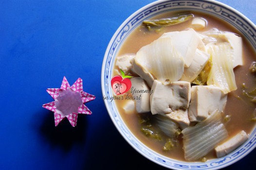 白菜炖豆腐的做法