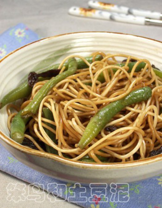 豆角焖面的做法