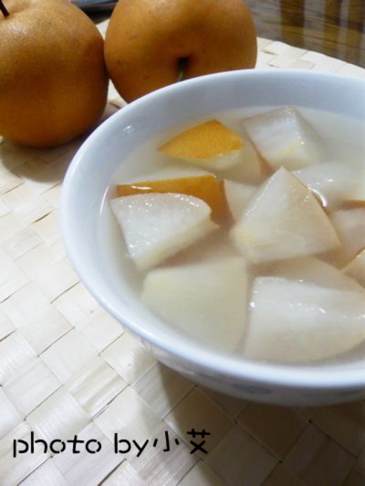 冰糖梨水的做法