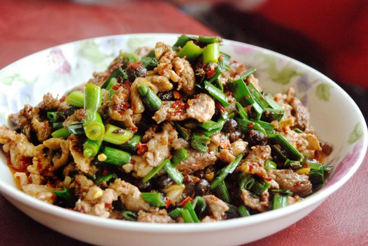 豆豉辣椒炒肉的做法