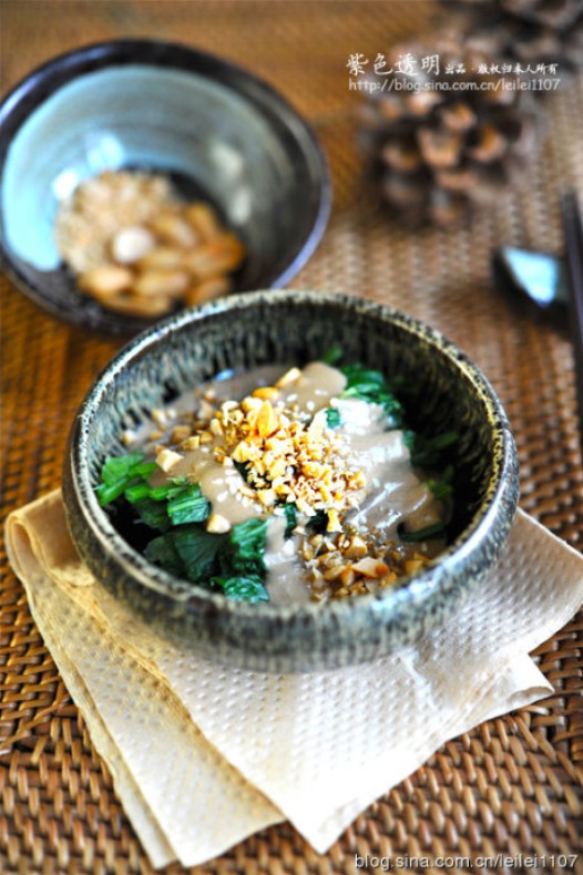 芝麻酱菠菜的做法