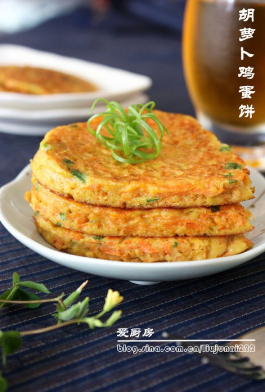 胡萝卜鸡蛋饼的做法