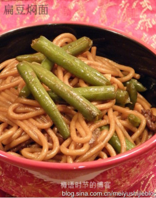 扁豆焖面的做法