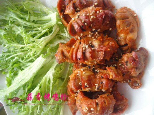 蒜香烤鸡胗的做法