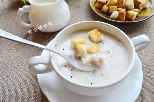椰浆蘑菇浓汤的做法