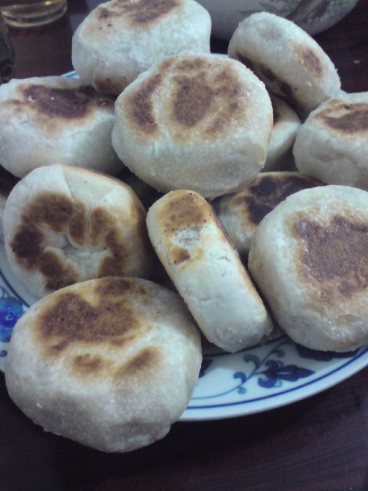 素油平底锅版绿豆饼的做法