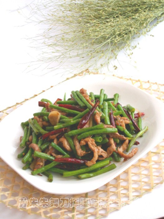 肉丝豇豆角的做法
